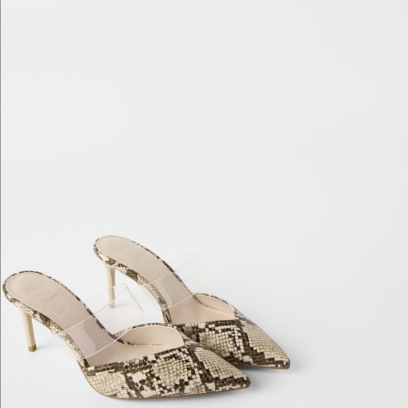 Zara Python Mules size 37 - Picture 1 of 1